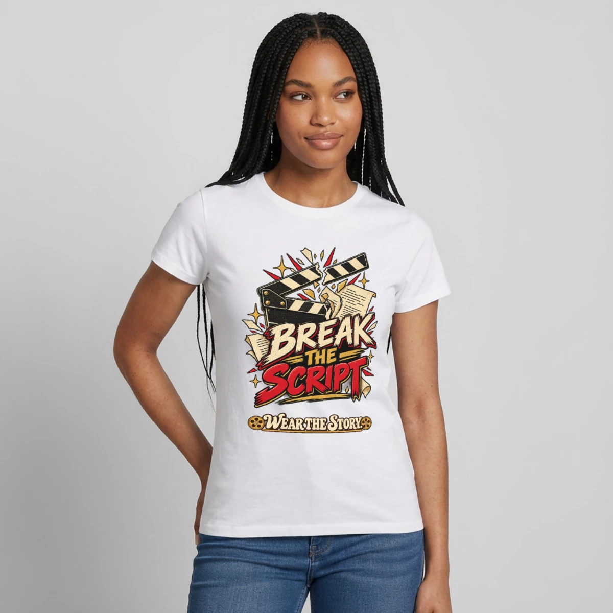 Women's T-Shirt featuring Break the Script
