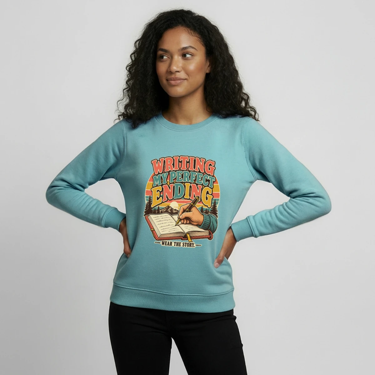 Teenager Organic Sweatshirt featuring Writing My Perfect Ending