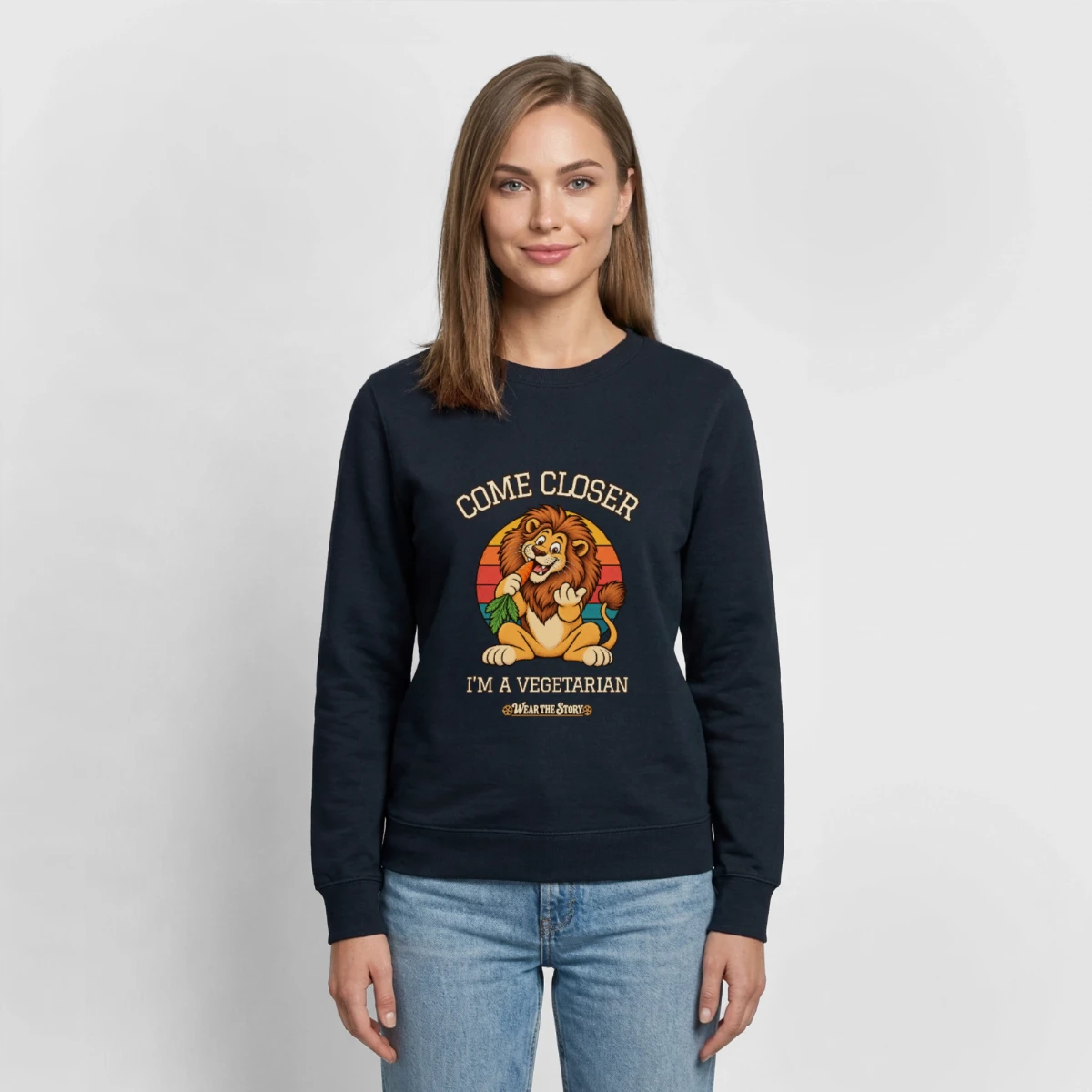 Women's Sweatshirt featuring Come Closer, I'm a Vegetarian