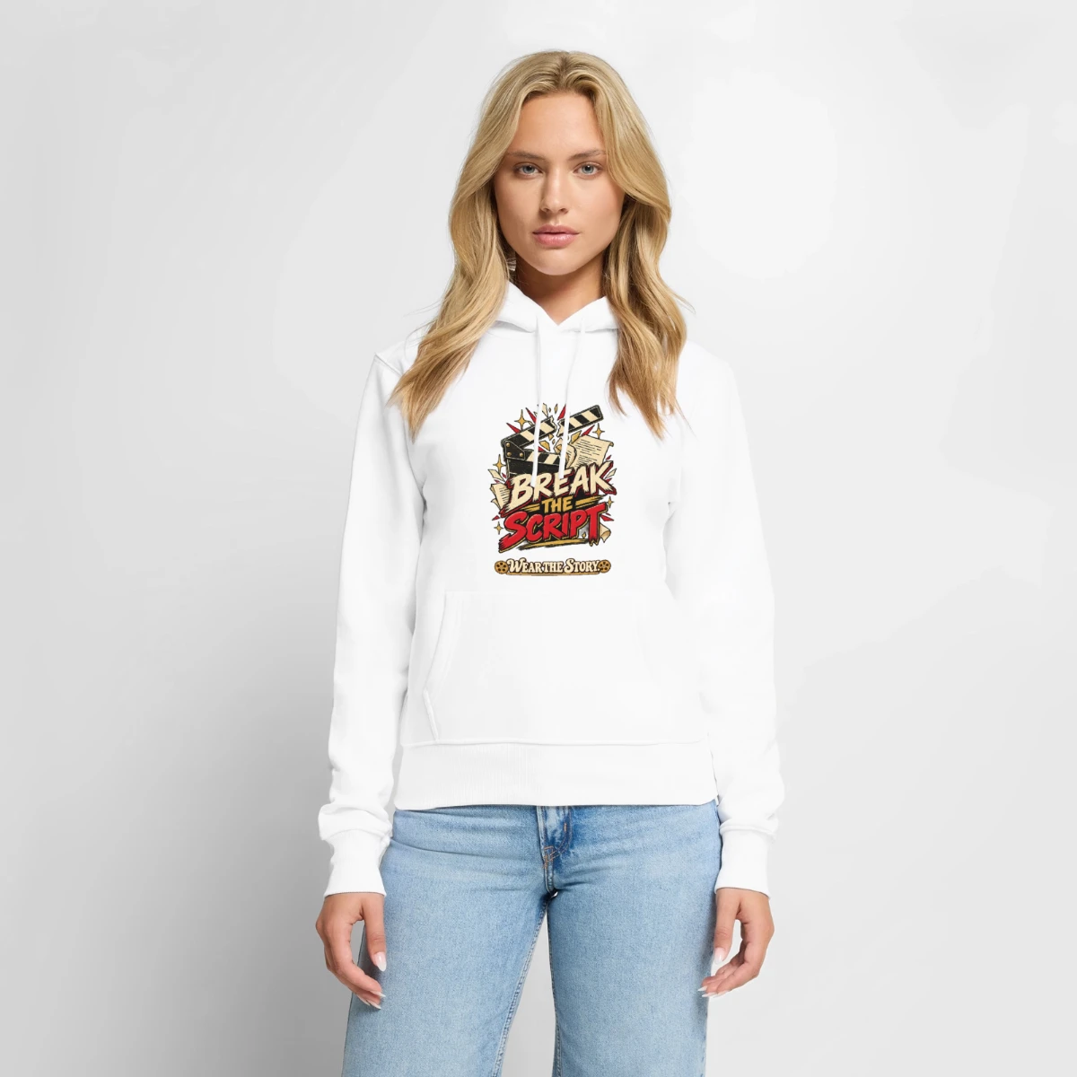 Women's Premium Organic Hoodie featuring Break the Script